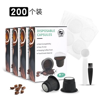 Cápsula de café desechable para Nespresso, taza de filtro de café, paquete de alimentos, botella de píldora de café con tapa de papel de aluminio