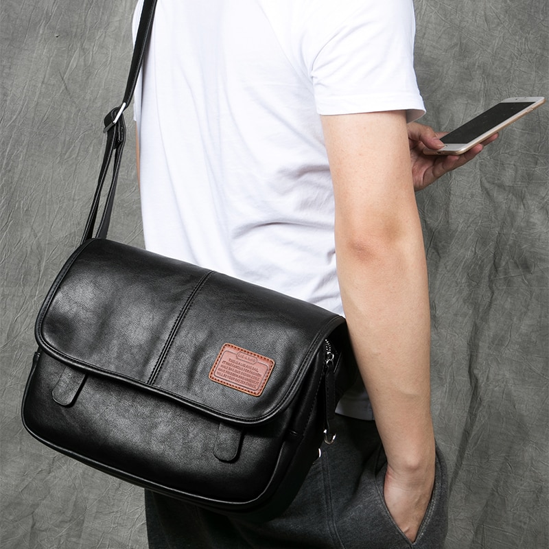 LIELANG Crossbody Bags Shoulder Bag Casual Men's Messenger Bag Men Waterproof Brand Soft leather Mens Shoulder Bags