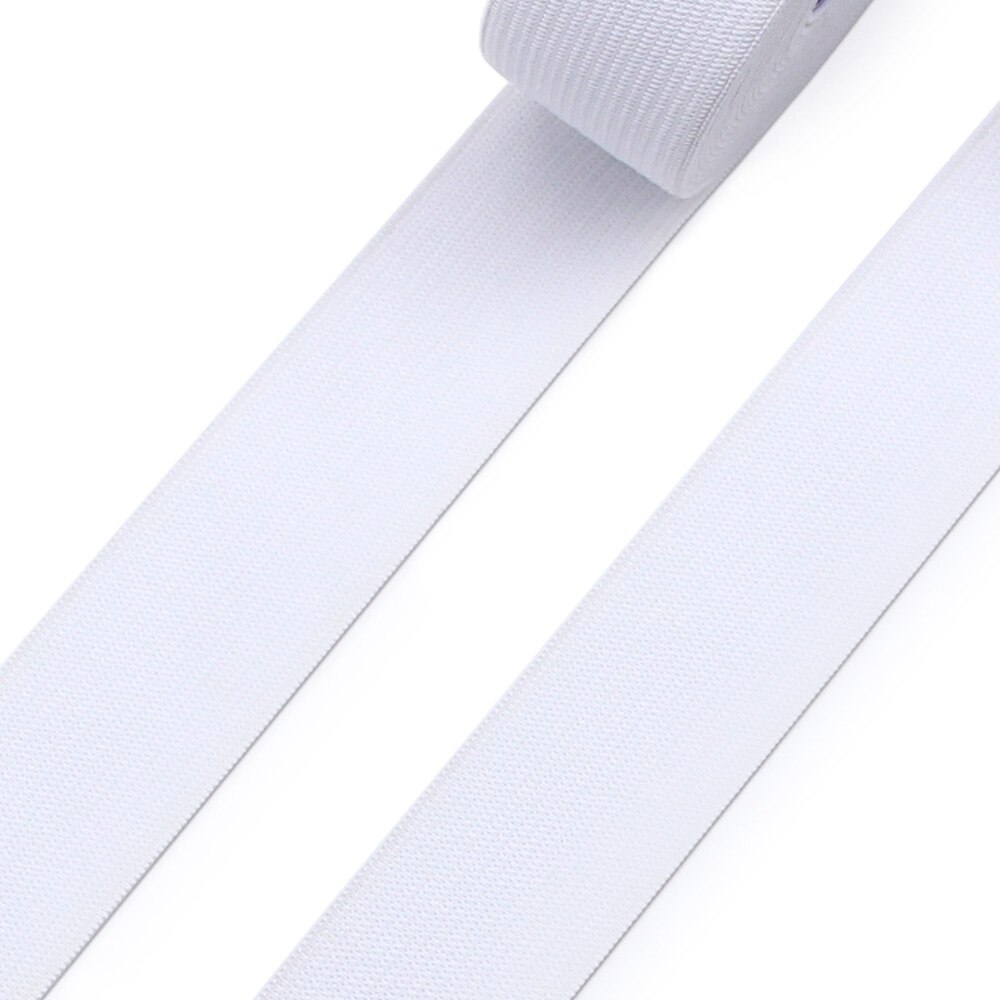 8 hilo negro blanco banda elástica plana cinta de goma para coser ropa pantalones accesorios cinturón elástico cinta ropa DIY: Dorado / 60 mm / 1 mes