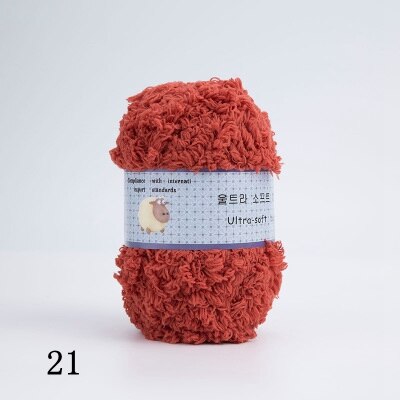 Mjukt slätt garn babystickning ullgarn tjockt garn fiber sammetsgarn handstickat ull virkgarn för gör-det-själv-tröja