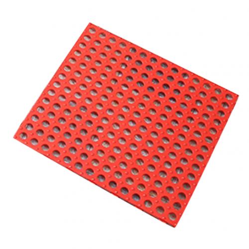 Non-slip Bath Mats PVC Anti-skid Bath Mat Soft Bathroom Massage Mat Suction Cup Shower Mat Carpet Home Floor Pad 30x30cm: Red