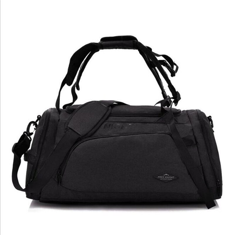 Free Knight Travel Bag Waterproof Weekend Bags Handbag Luggage Packing Cubes For Men Women Large Capacity Bags: Black