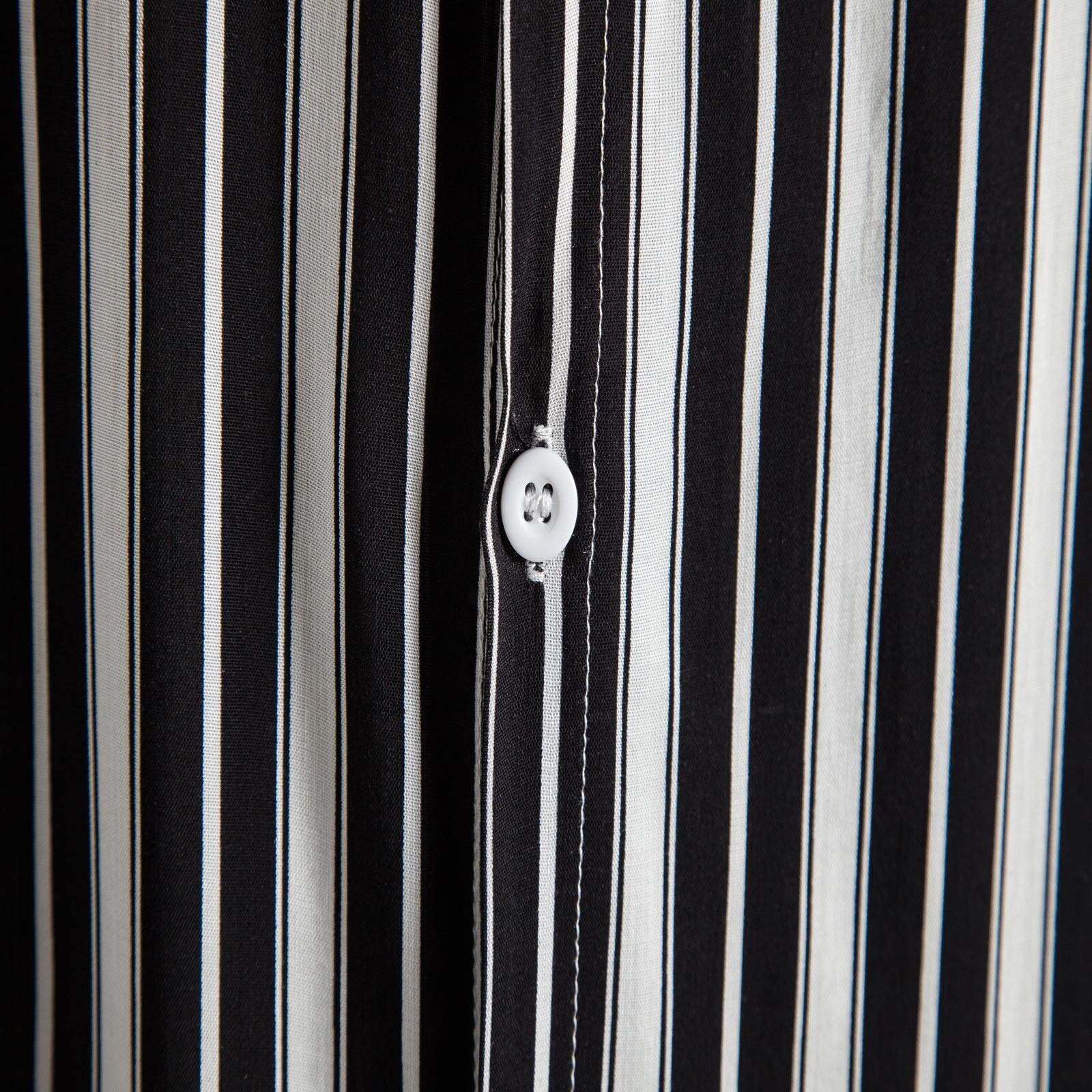 Hawaiian Shirt Man Black Stripe Shirt Turn-down Collar Shirts Short Sleeve Casual Beach Male Blouse Camisas Hombre