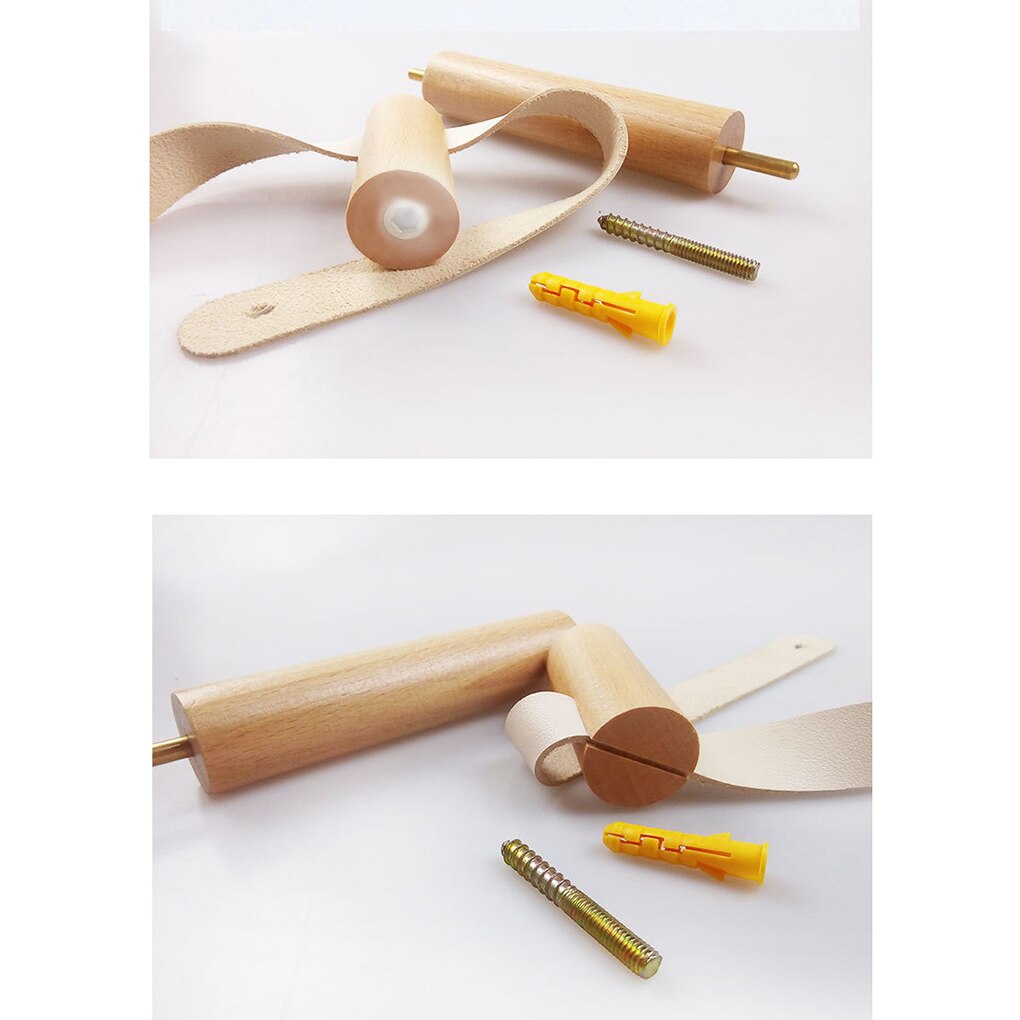 Wooden Rolled Toilet Paper Holder Bathroom Storage Paper Hand Towel Dispenser Tissue Paper Rack Bathroom Decorating Supplies