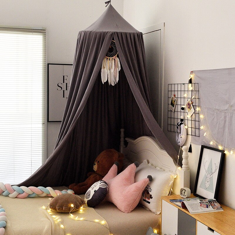 Nordic Stijl Opknoping Prinses Kant Kids Baby Bed Kamer Luifel Klamboe Gordijn Beddengoed Koepel Tent Home Decor: 7