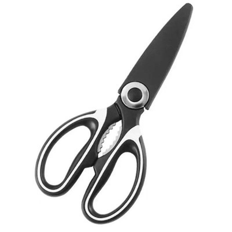 Kitchen Chicken Bone Scissors Stainless Steel Kitchen Cutter Knife Chicken Duck Fish Meat Vegetable Scissors Shears Tools Acces: Black White