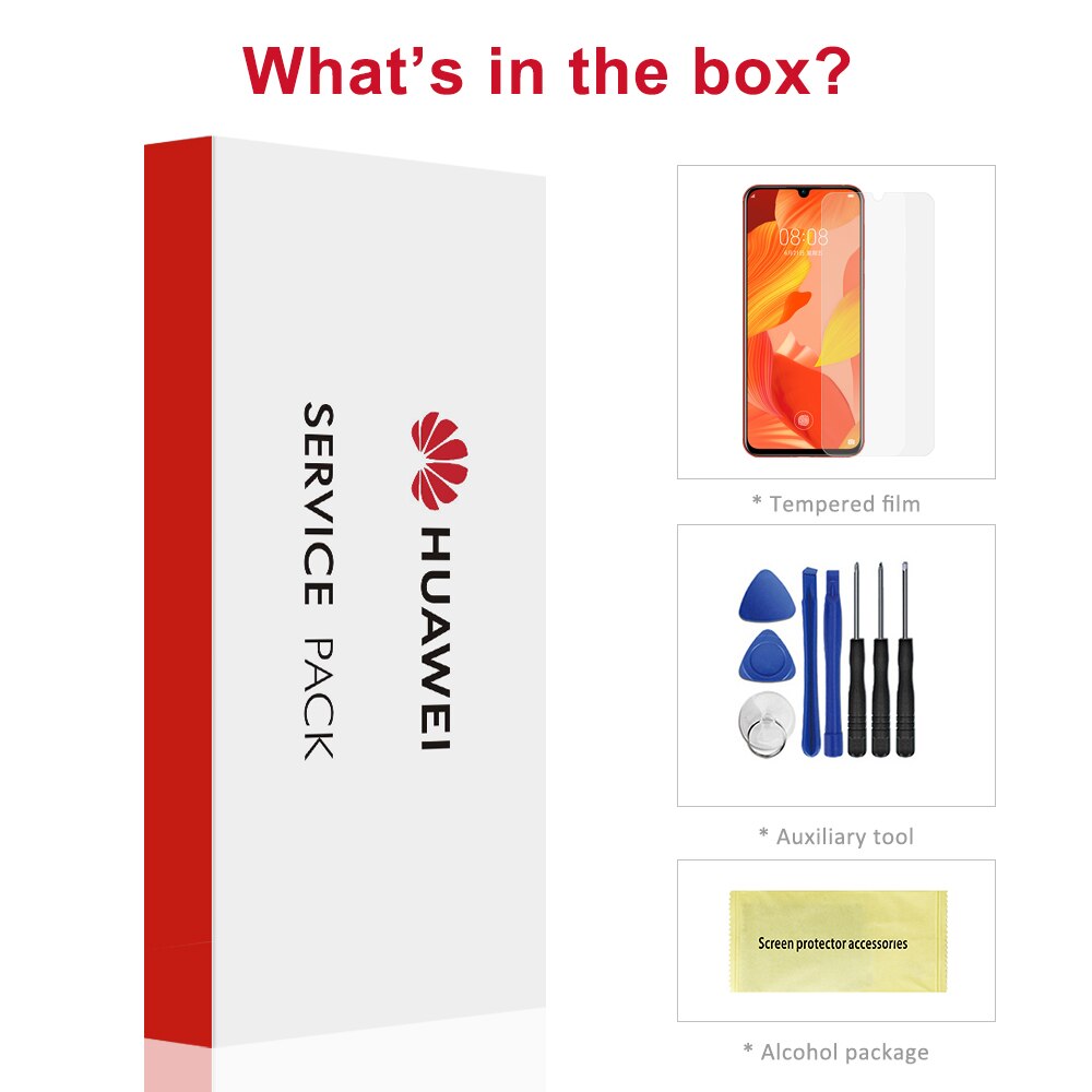 5.8 & #39 ;& #39 ; lcd für huawei  p20 eml -l29 l09 l22 display mit rahmen 10 touchscreen-digitizer ersatz für huawei  p 20 p20 lcd