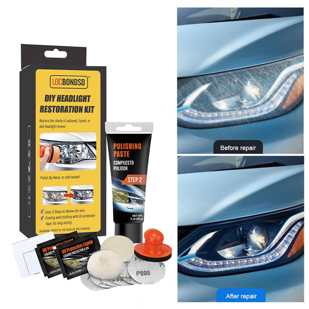 Kit de réparation de système de restauration de phare de voiture Kit de réparation de soin de voiture de phare de bricolage