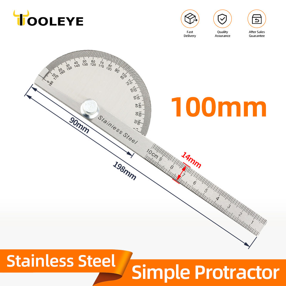 Goniometer Stainless Steel Protractor Metal Ruler Multi Angle Measuring Ruler Carpentry Tool Angle Meter Angle Finder Goniometro