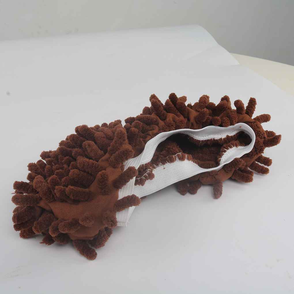 Lazy Mopping Shoes Cover Washable Chenille Fibre House Floor Cleaning Dust Mop Slippers Foot Socks Mop Shoes Duster Cloth