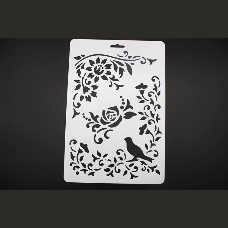 Pochoirs de peinture pour enfants, jolis motifs, papillons, fleurs, animaux, modèle de dessin, pour bricolage, Scrapbook, Journal, carnet de notes, décor: No.9