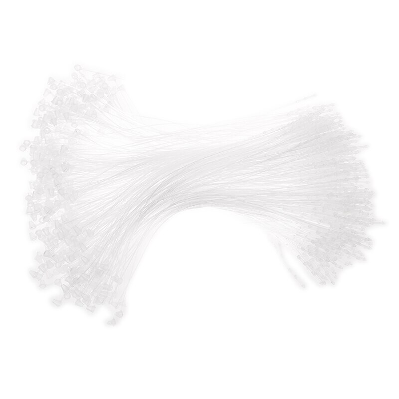 500 Pieces White Snap Lock Pins Loop Price Tag Fastener 7" 180mm: Default Title