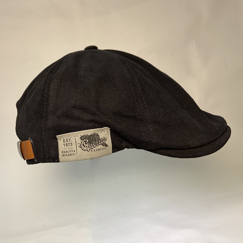 Mode Zomer Baretten Caps Voor Mannen Toevallige Piekte Caps Borduren Retro Baretten Hoeden Vader Hoed Pet Cap: 17
