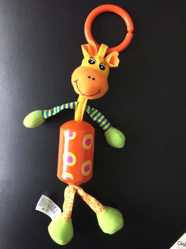 Sozzy Top Kinder Spielzeug, kinder weihnachten weiche Tiere bett auto Hängen Ring Glocke Rassel 20% Off: J giraffe