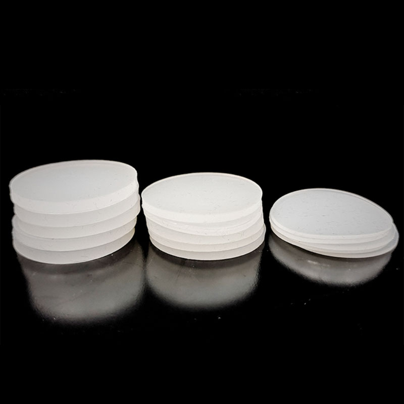 Silikonpackning vit rund gummiduk tjock 1mm 2mm 3mm silikongummimatta silikon solid skivtätningsring dia 15-100mm