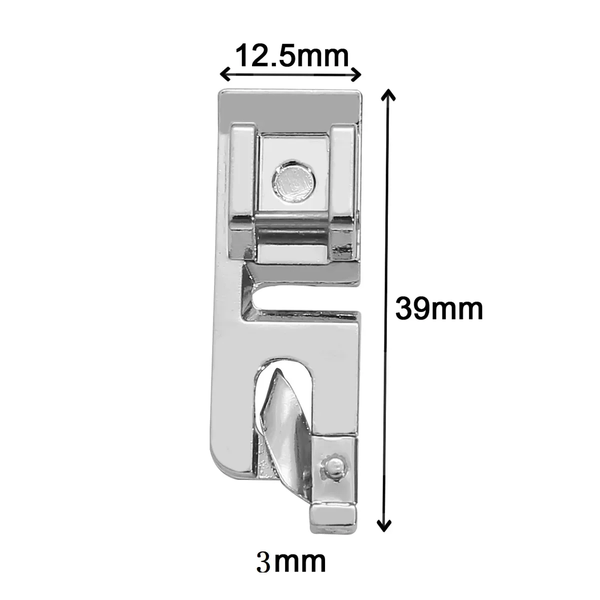 Accesorios de costura para máquina de coser, dobladillo enrollado estrecho, juego de prensatelas, herramientas de costura para el hogar, aro de bordado, 1/3 Uds., 3mm/4mm/6mm: Gris claro