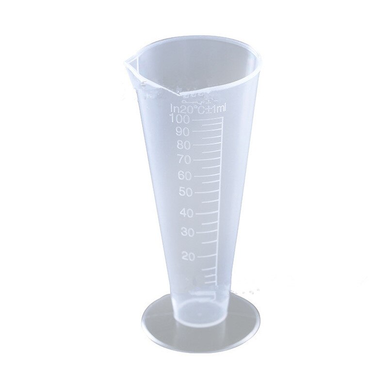 100ml Measuring Cup Transparent Plastic Measuring Cup Hotel Bar Jug Pour Spout Cylinder Reusable Kitchen Measuring Tool