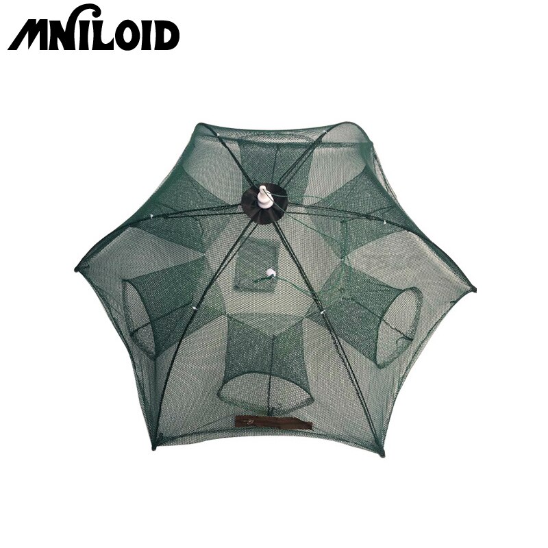 4/6/8/10 Hole Mesh Hexagon Folded Fishing Net Catch Fish Pot Minnow Trap Ruse Cast Shrimp Net Lobster Basket Cage