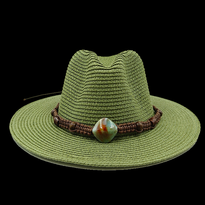 Jazz Top Chapéu de Palha Rosa Novos Acessórios Chapéu de Praia Chapéu de Homens e Mulheres Novo Chapéu de Sol Essencial Verão Praia Viagem: YELLOW