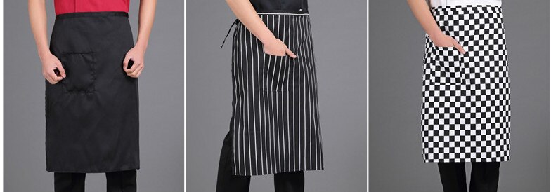 Kokkedragt kortærmet kokkeuniform udtjekket kokkejakke billigste kokkeskjorte restaurantoverdele hoteluniform: Forklæde / Xxxl