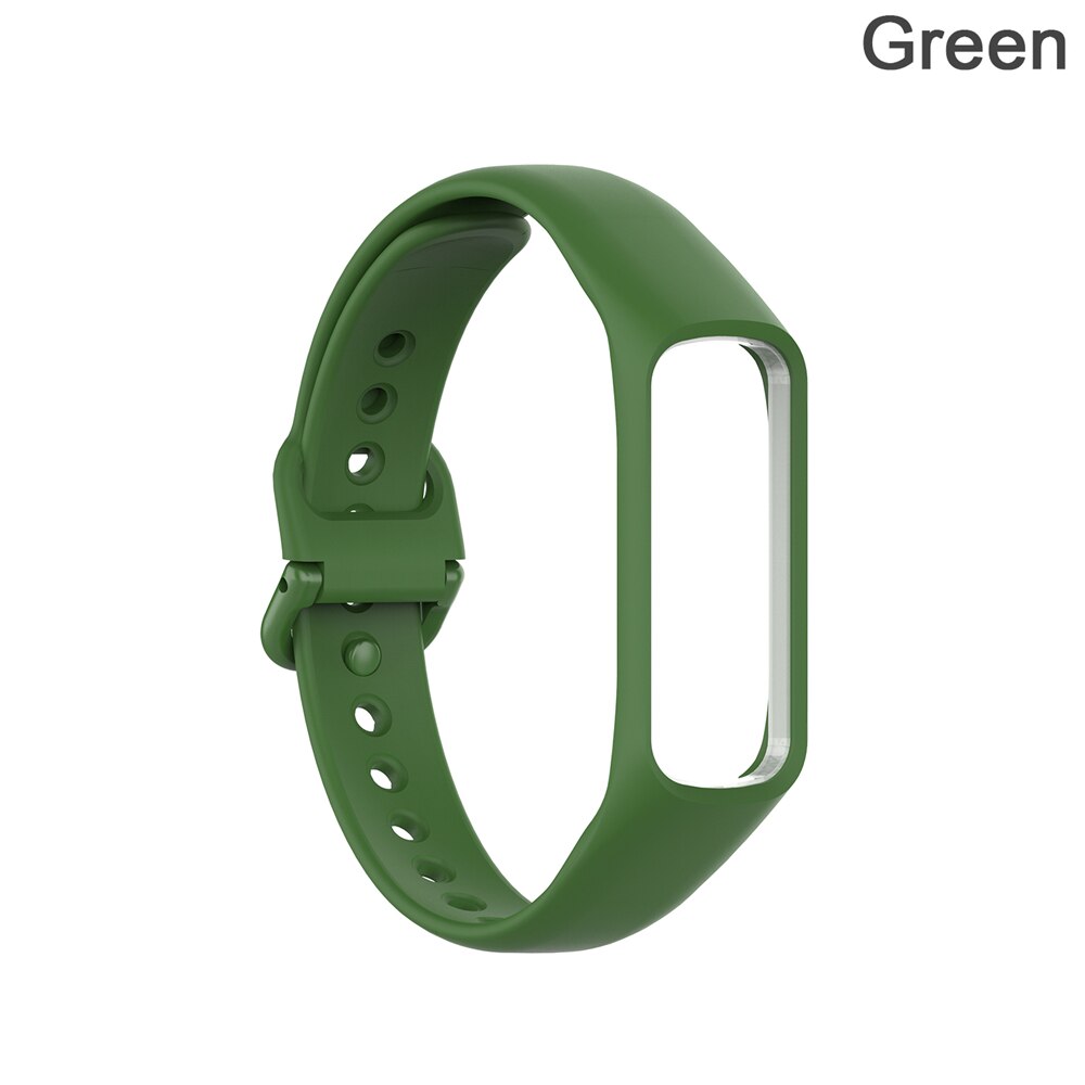 Smart klocka silikonrem för samsung galaxy fit-e /r375 band smart armbandsrem stegräknare fitness tracker armbandsrem: Typ 2 grön