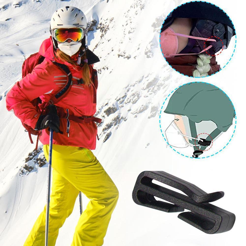 10pcs Ski Helmet Holder Plastic Multipurpose Helmet Clip Easy Mounting For Outdoor Cycling Skiing Climbing Sports J8a8