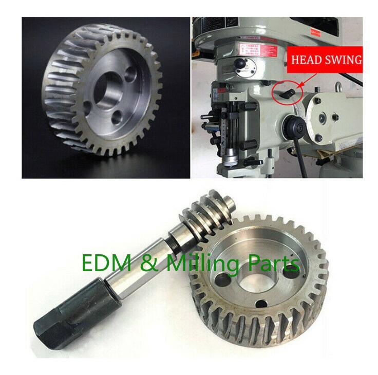 Piezas de fresadora CNC-tornillo sin fin ajustable + engranaje de turbina para herramienta de molino Bridgeport