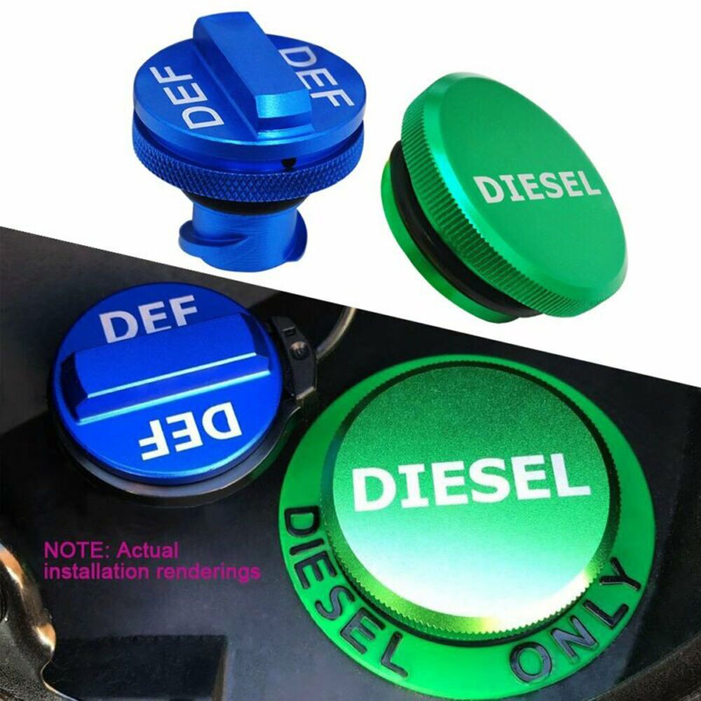 1pc Car Diesel Filler Cap & DEF Cap Combo For Dodge Ram Truck 1500 2500 3500 Practical Accessories