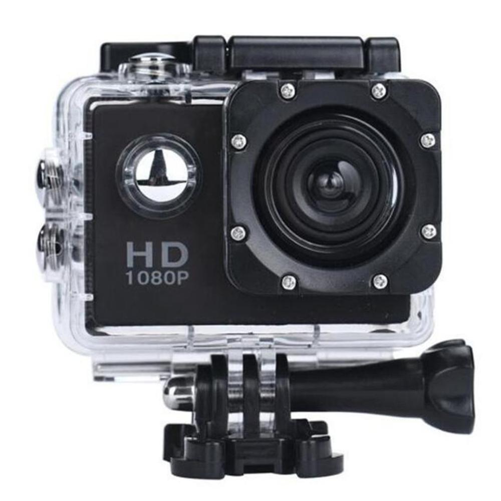 Diving Swimming 1080P HD Shooting Waterproof Digital Video Camera COMS Sensor Wide Angle Lens Camera: black