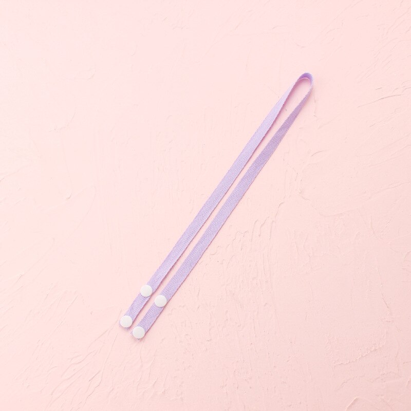 Cuerda colgante para mascarilla, cordón de Color sólido para máscara facial, soporte de cadena sin huellas para colgar en la oreja, para exteriores, para niños y adultos