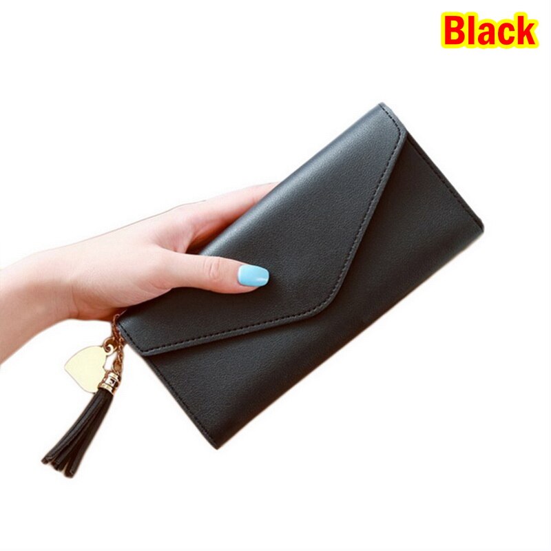 Women Long Clutch Wallets Female PU Leather Bowknot Coin Bag Phone Purses Lady Cards Holder Wallet