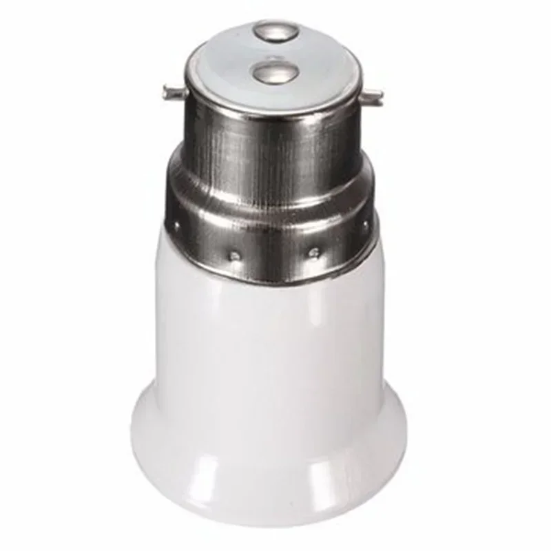 1/5 stk. lampefatninger konverter led-lamper pæresokkel konverteringsholder konvertere  b22 to e27 fatningsadaptere pæreholdere