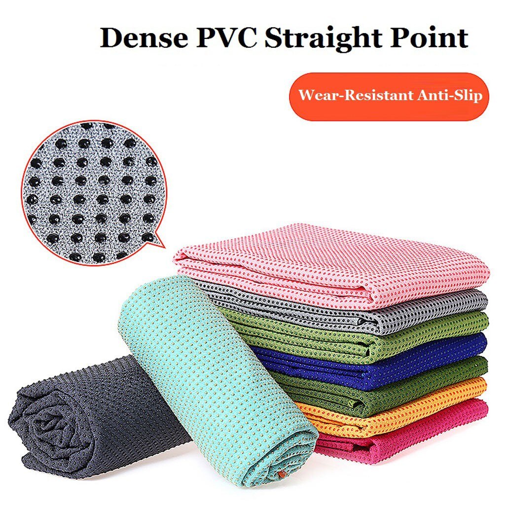 Yoga Mat Towel - 4mm Thick - Non-Slip Yoga Blanket - Eco-Friendly Material