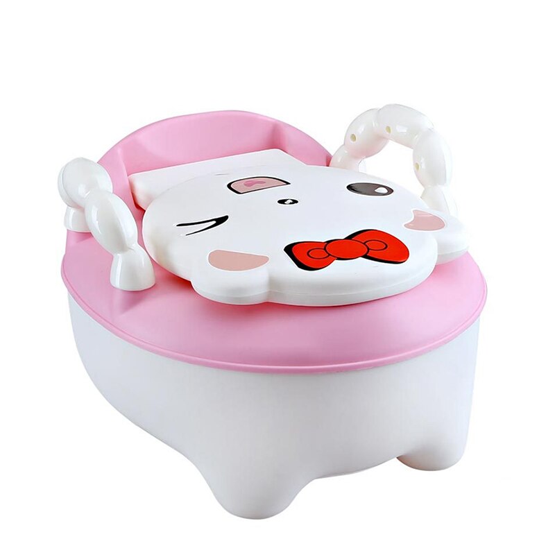 Children Pot Baby Potty Baby Toilet Potty Training Urinal Travel Baby Toilet Seat Potty Kids Chair Toilet Seat Children's Pot: Pink cat