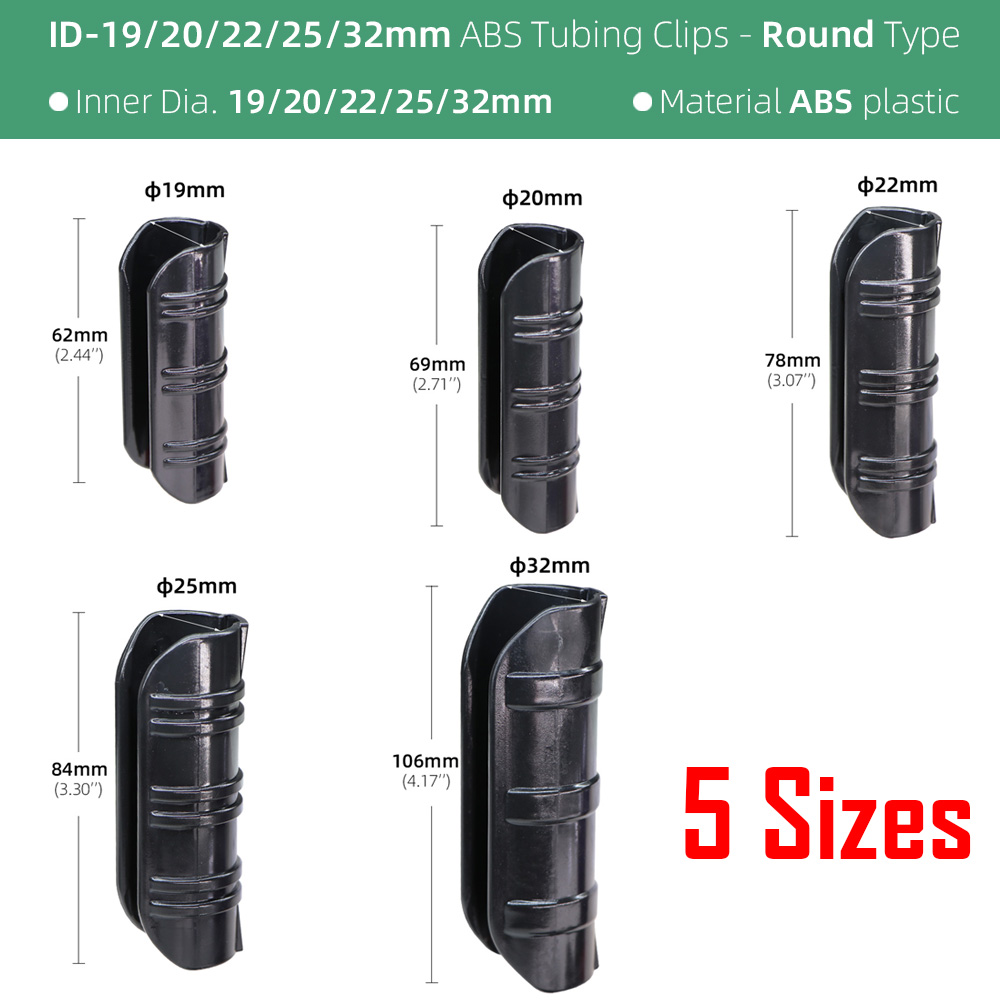 30Pcs 5 Maten Tuin Farm Gebouwen Buis Clips Pijp Gesp Kas Frame Vaste Klem Schaduw Film Netto Sails Bevestigd connectors