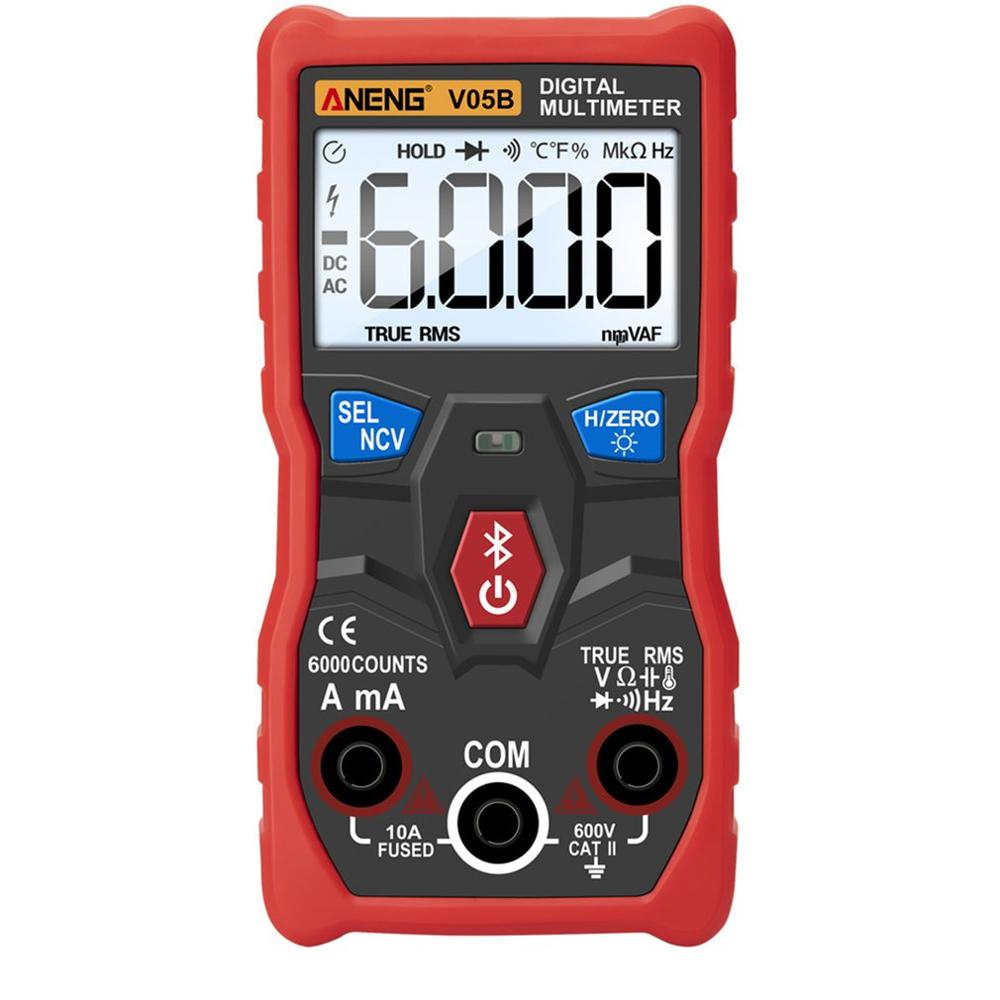 V05B Digital 6000 Counts Analog Multimeter AC/DC Currents Voltage Mini Testers True RMS Bluetooth Multimetro