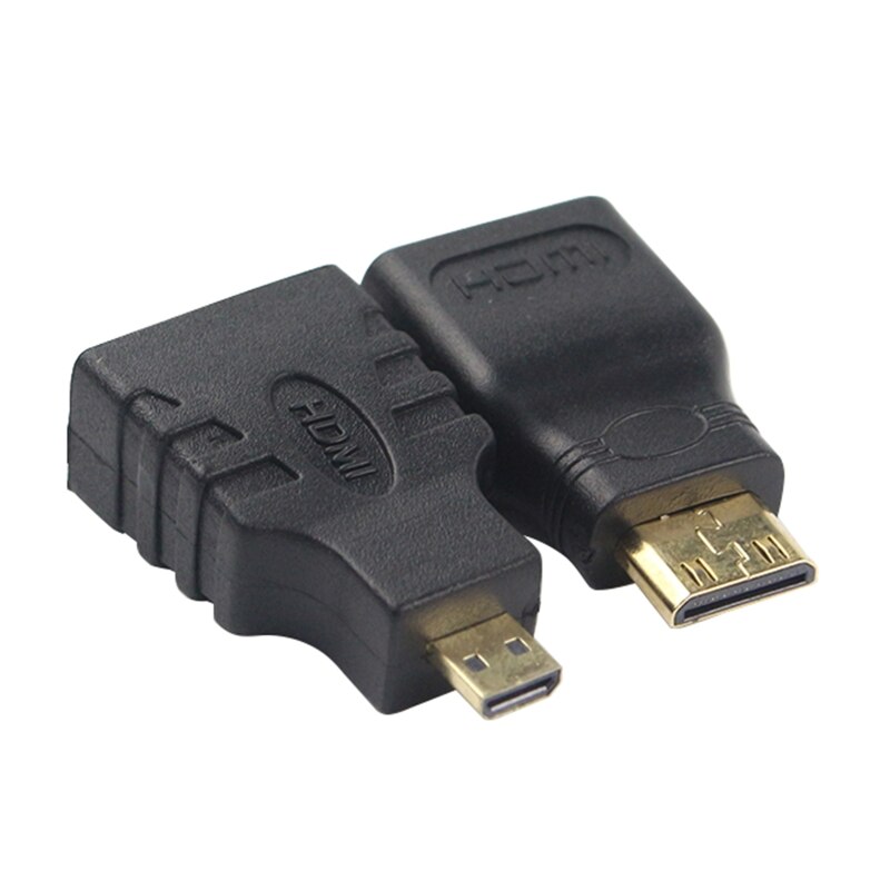 Micro Mini HDMI-compatible to HDMI-compatible Cable Male to Male 3in1 Cord 150cm for Camera Monitor Projector