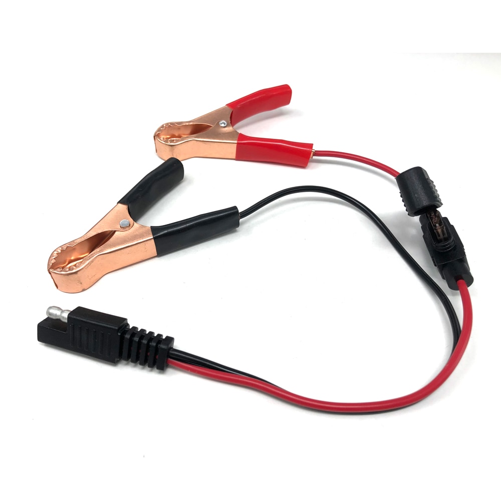 schnell anschließen nutzbar machen SAE Zu Krokodil Clip 7,5 EINE Sicherung SAE Verlängerung Kabel für Batterie Ladegerät/Betreuer für Motorrad 30CM