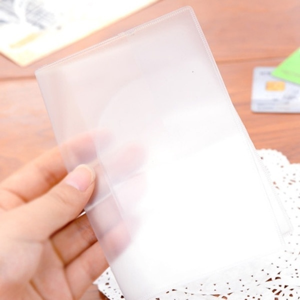 PVC Passport Cover Transparent Passport Cover Case Clear Waterproof travel document bag passport holder