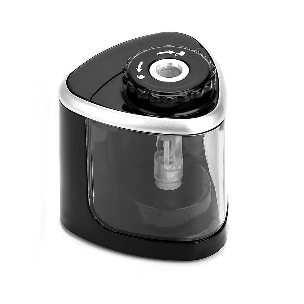 SPASH – taille-crayon automatique électrique , fournitures scolaires et de bureau pour crayon de 6 à 8mm: Black