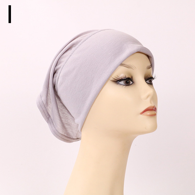 Bonnet Tube Hijab pour femmes, chapeau de chimiothérapie, couvre-tête en coton, intérieur, musulman, indien: I