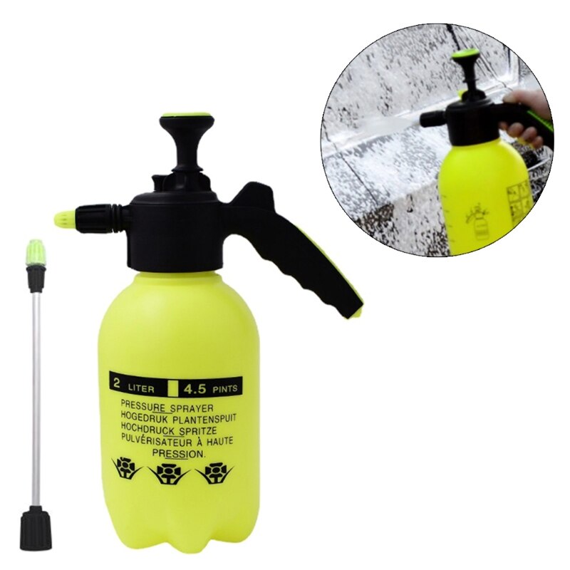 Pulvérisateur de neige à pompe, buse à pression manuelle 2l, arrosoir avec longue tige haute pression, nettoyage de vitres, lavage de voiture