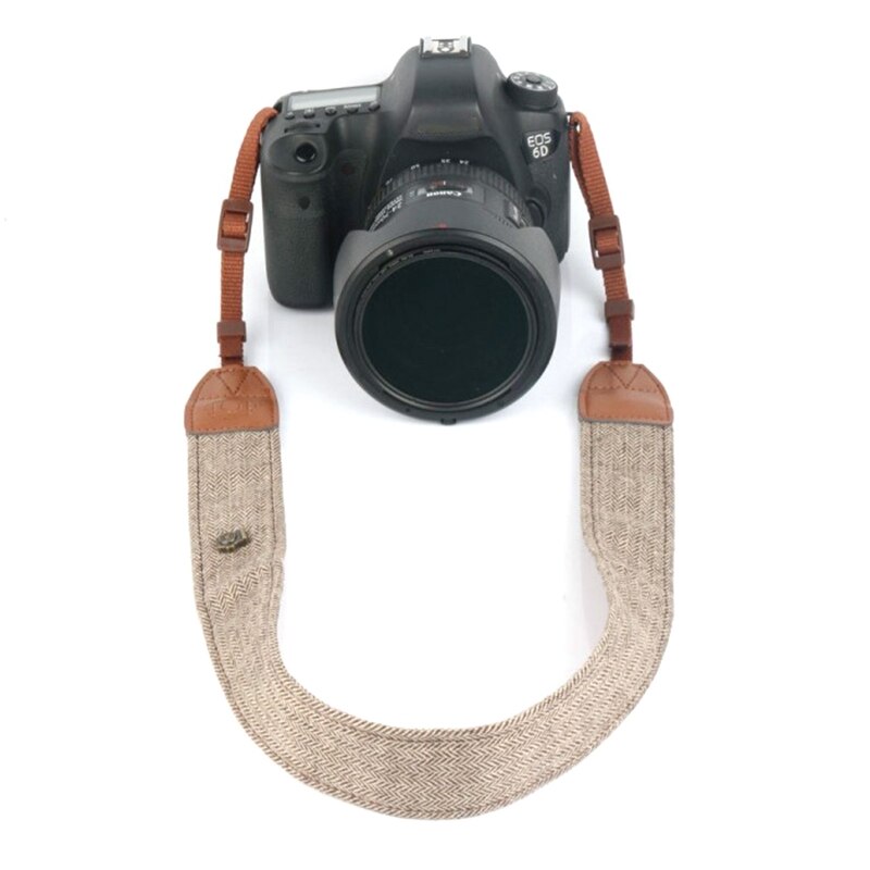H052 Easy Carrying SLR Camera Shoulder Strap Adjustable Camera Neck Belt Cotton Band Sling Camera Accessories