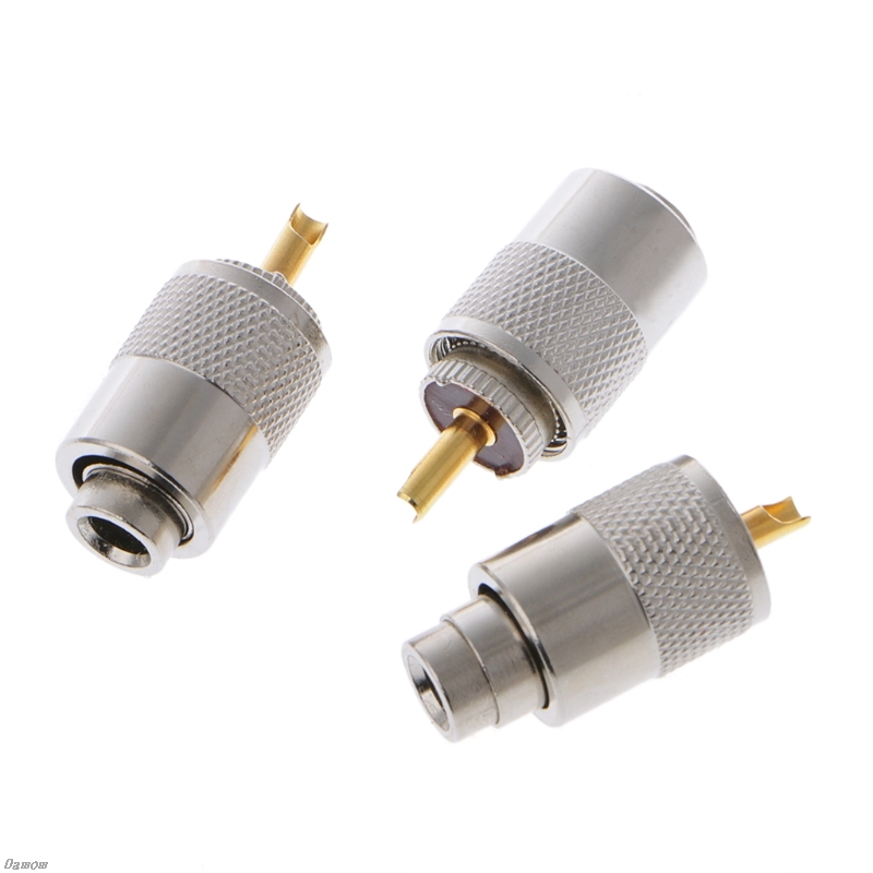 10 stk stik stik uhf pl -259 han lodde rf stik stik til  rg8x koaksial koaksial kabel damom