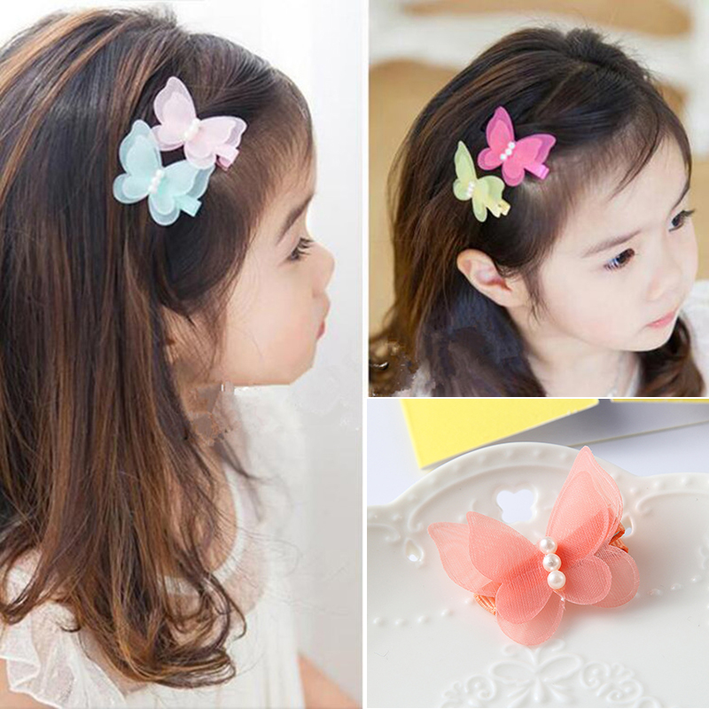 1PC Girls Colorful Dream Butterfly Cartoon Hair Clips Hair Pin For Baby Children Kids Princess Clothing Accessories