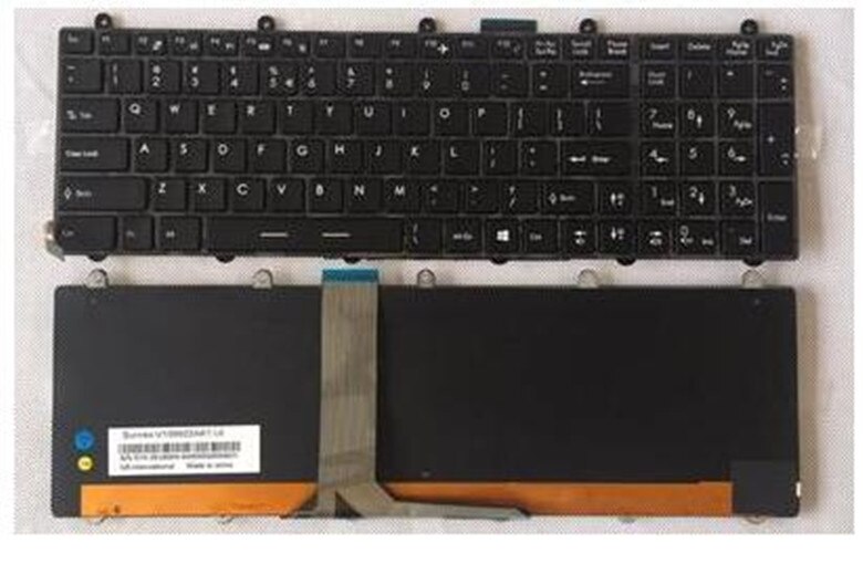 Clavier rétro-éclairé américain, 2 types, pour MSI GE60 GE70 CX70 CX61 GP60: with buckle backlit