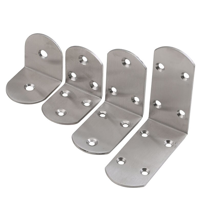 Stainless steel angle code 90 degree angle code L-shaped angle code connector thickened angle code L-shaped bracket 2PCS