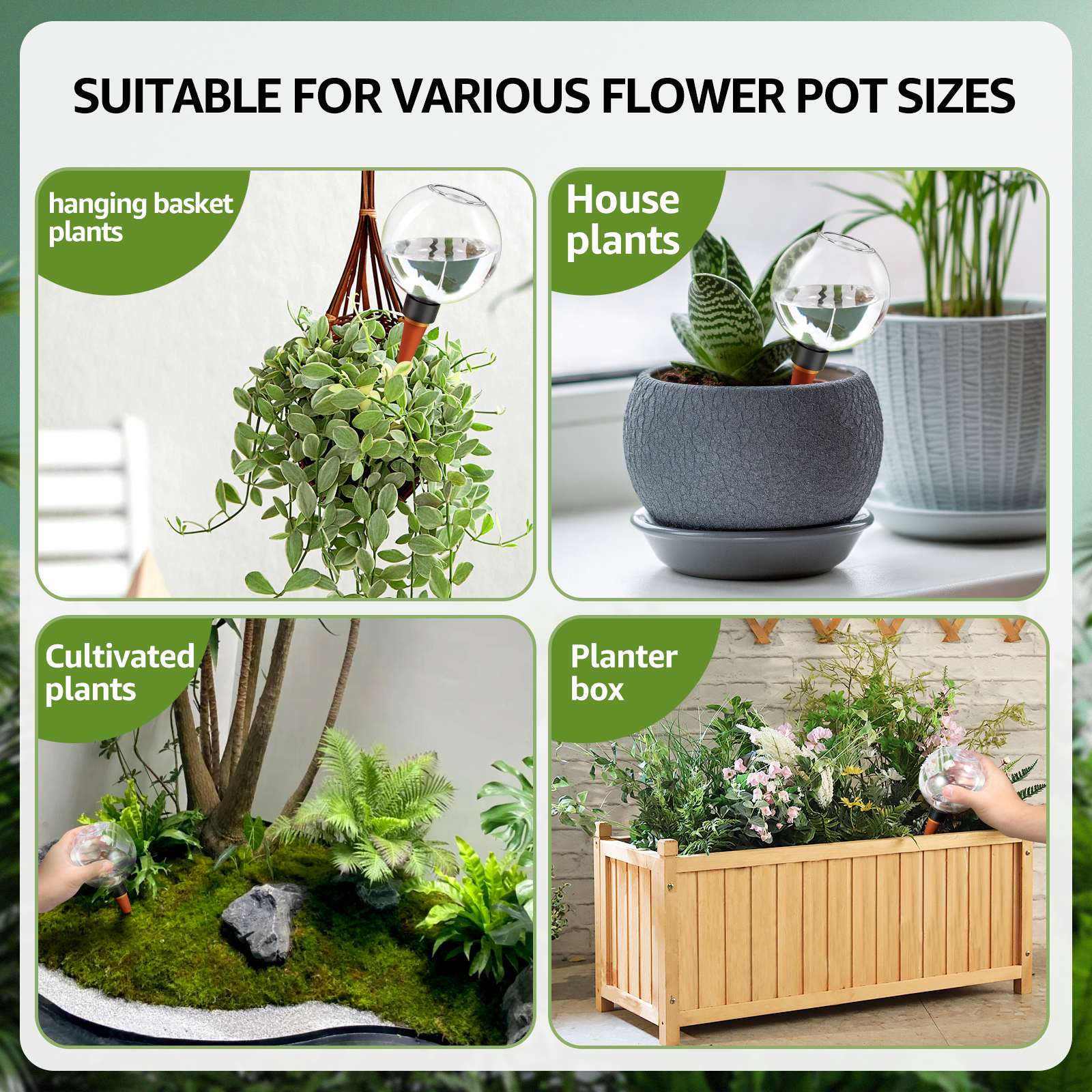 Sistema de riego por goteo automático, 2/4 Uds., 500ML, bombillas de riego automático para plantas de jardín, plantas de flores, dispositivos de bolas de riego