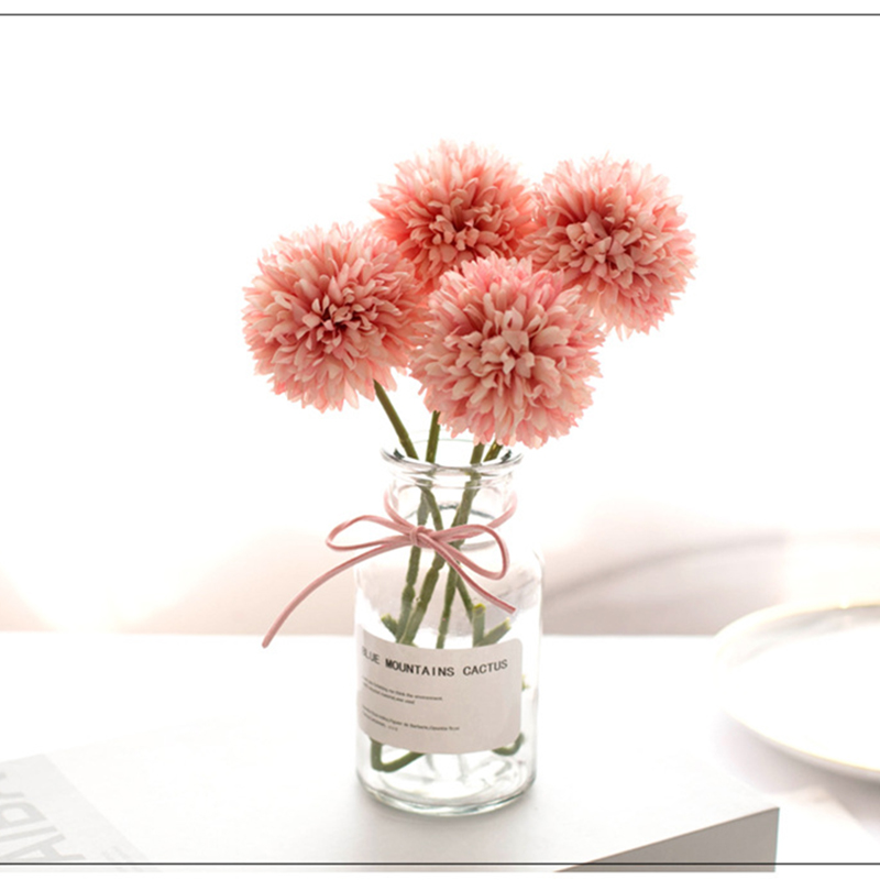 3/5Pcs Hortensien Künstliche Blumen Bouquet Für Home Schlafzimmer Dekor Hochzeit Dekoration Handwerk Vasen Blume Anordnung Zubehör