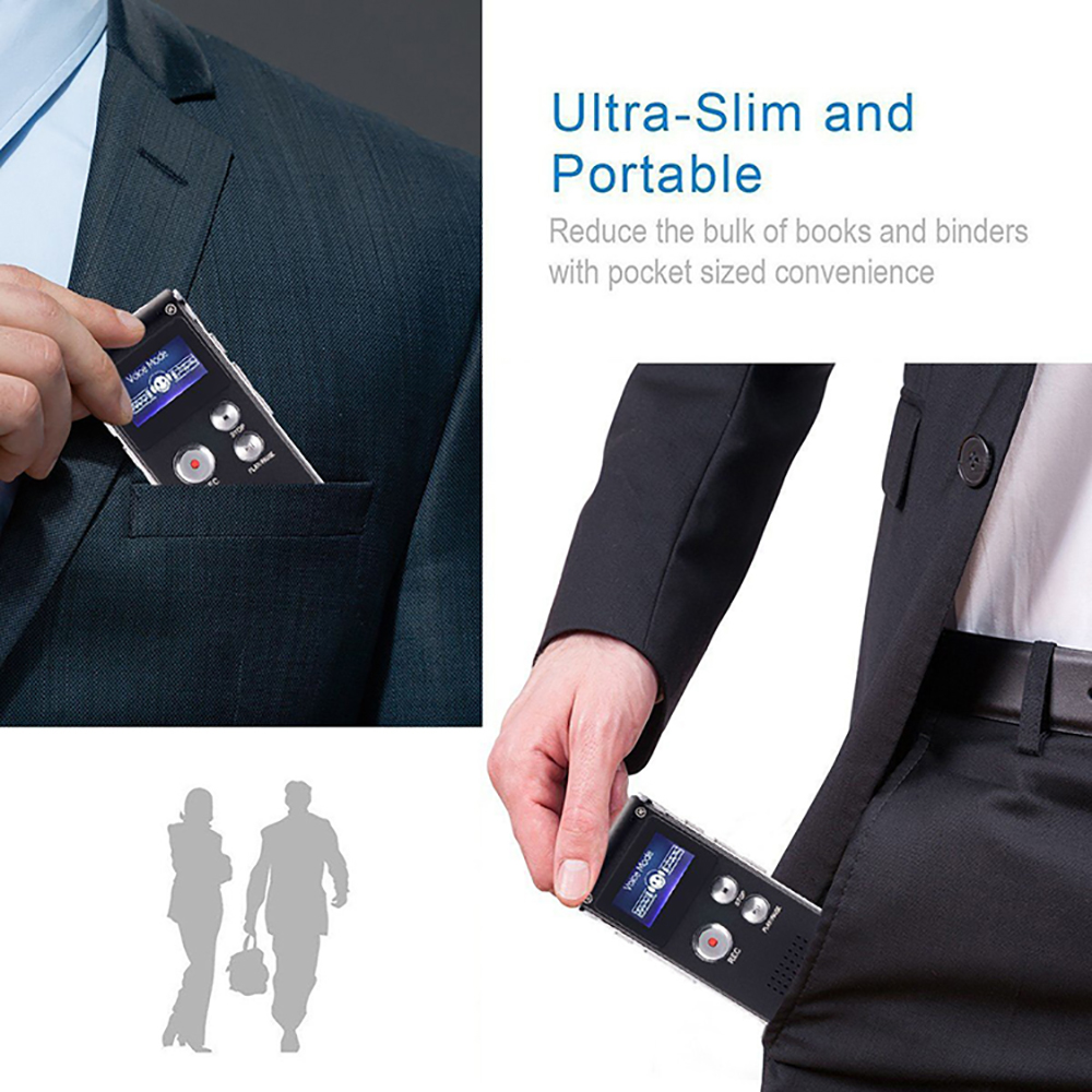 Enregistrement en un clic, économie, répétition, lecteur MP3 externe, avocat d'apprentissage, stylo d'enregistrement de conférence, bruit à distance intelligent